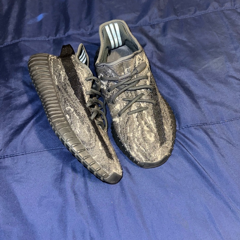 Yeezy Black and Gray Kids Sneakers